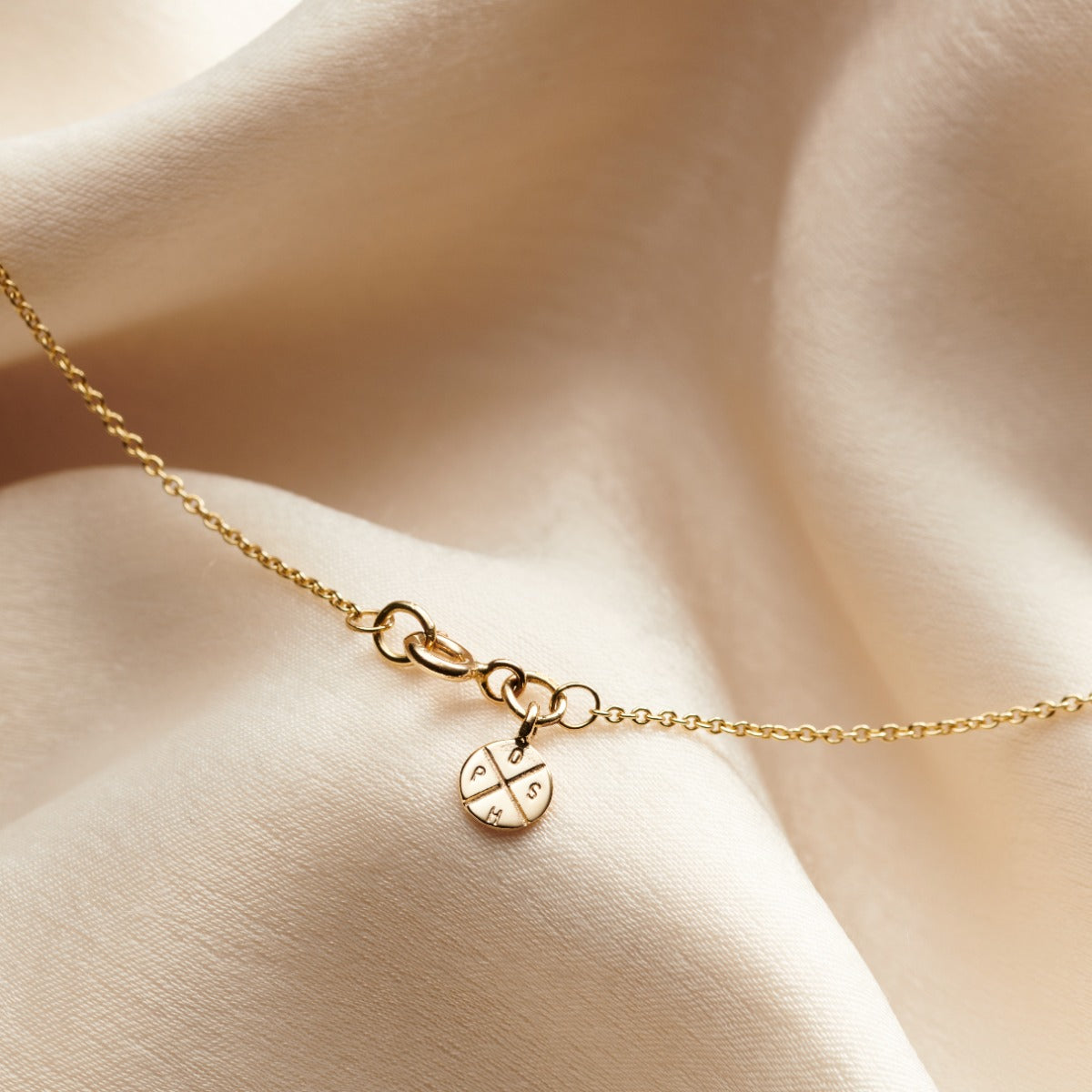 Personalised 9ct Gold Mini Message Birthstone Necklace