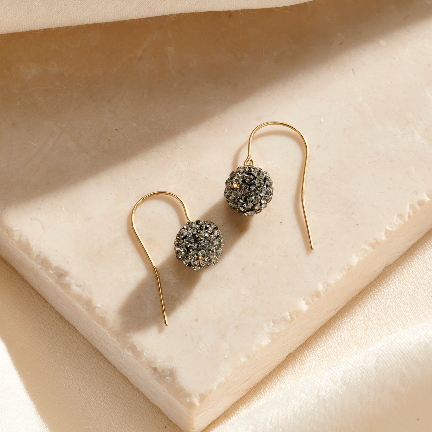 9ct Disco Ball Drop Earrings