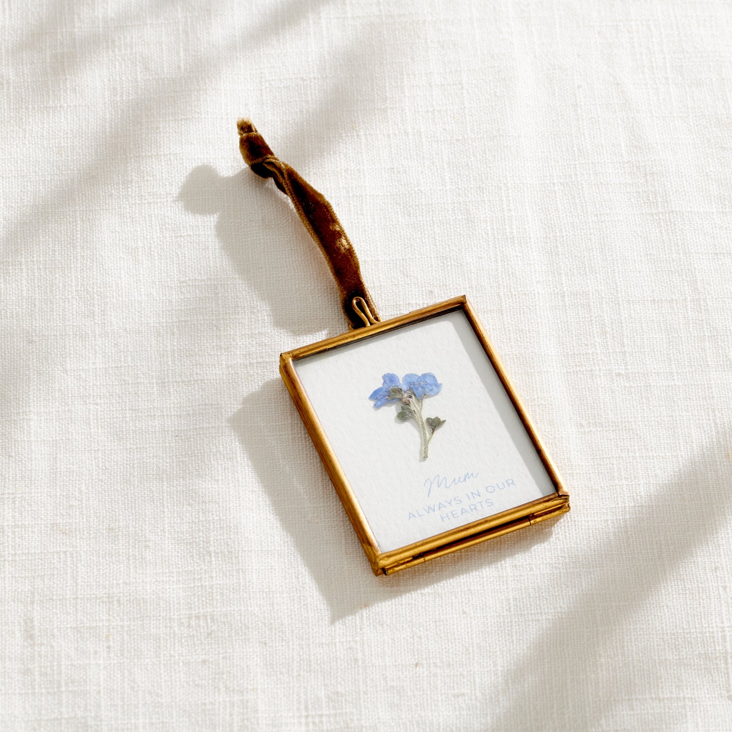 Personalised In Memory Forget-Me-Not Decoration