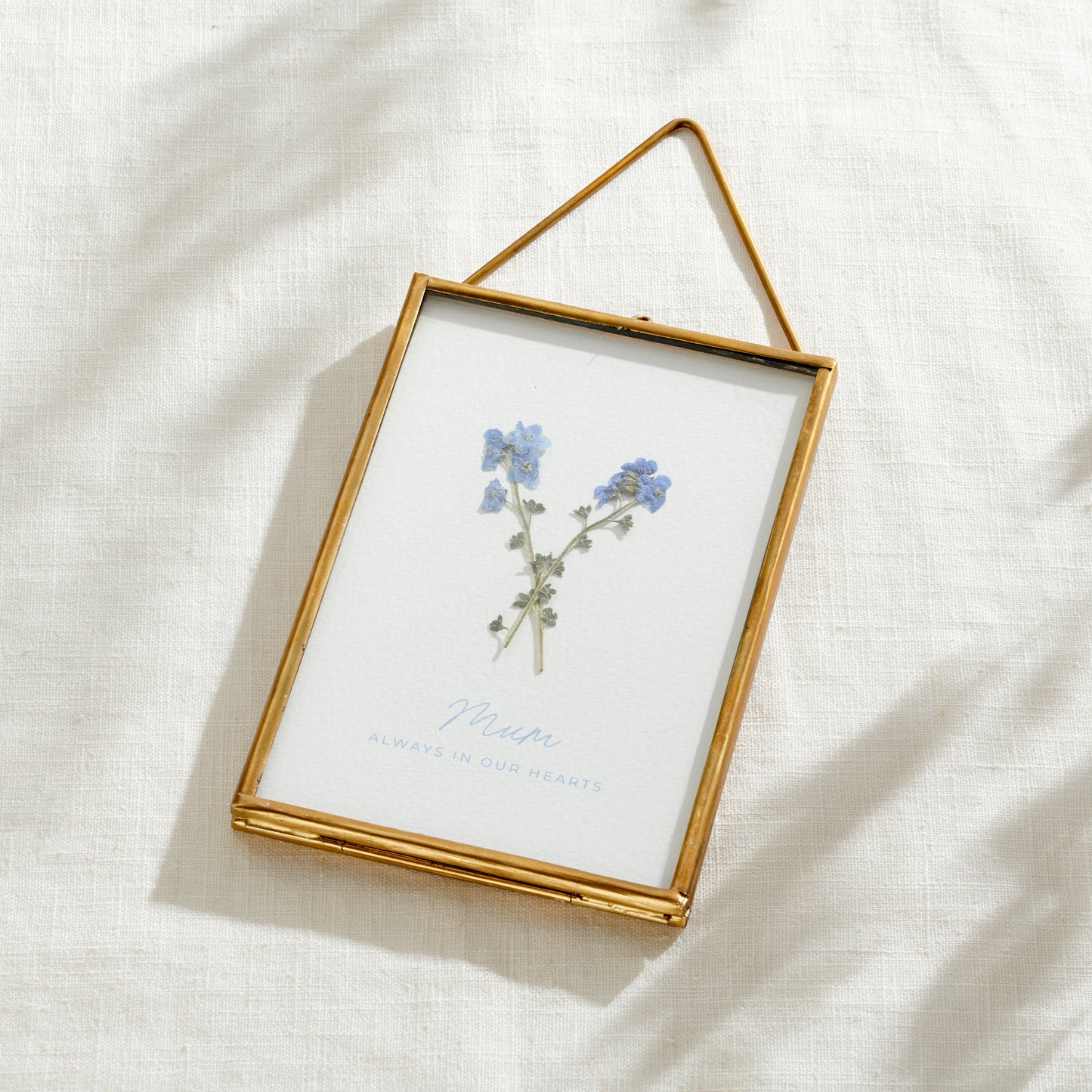 Personalised In Memory Forget-Me-Not Flower Frame