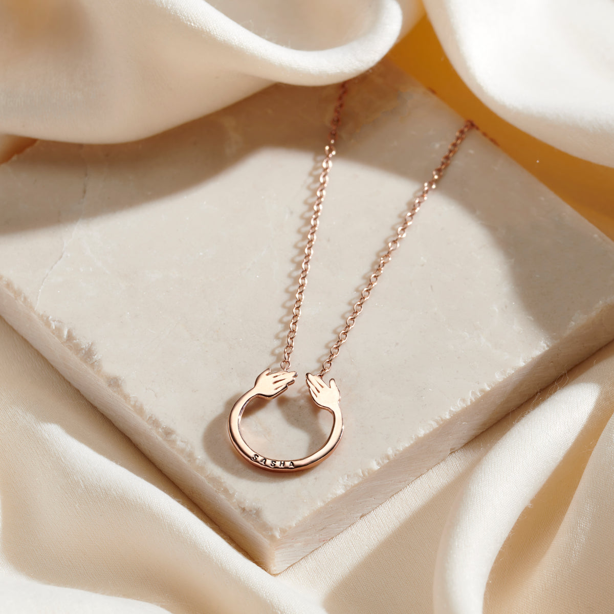 Personalised Share A Hug Charity Necklace