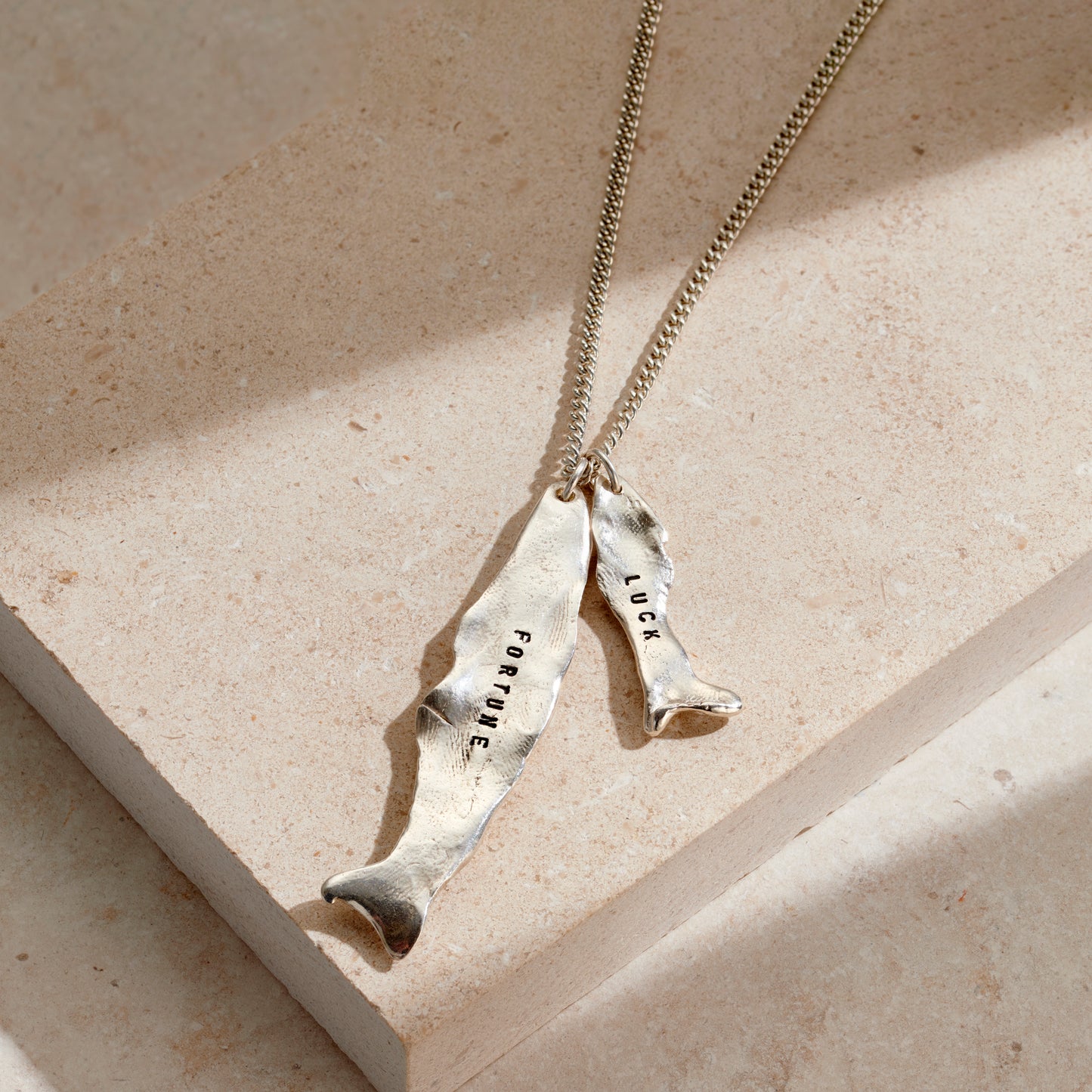 Mens Fortune Fish Necklace