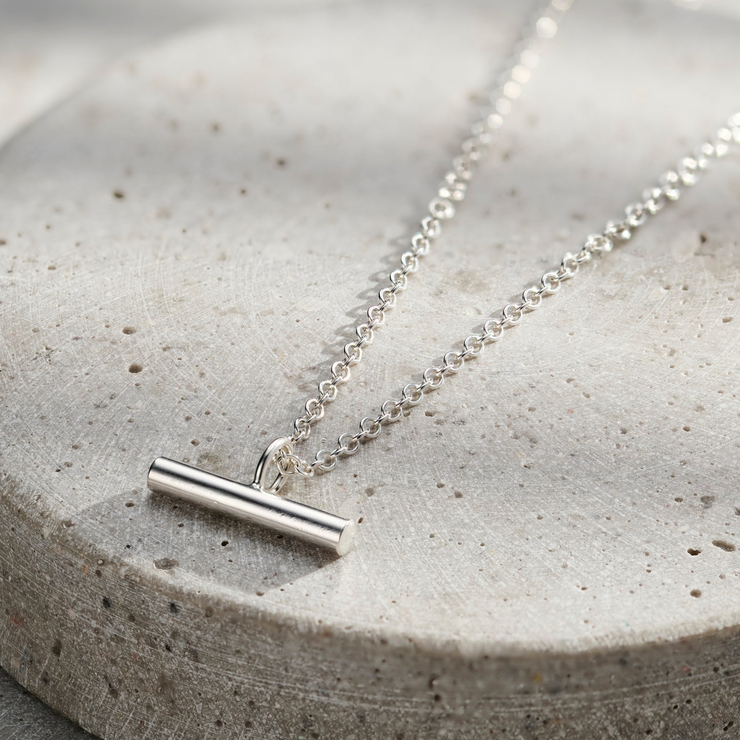 Mens Mini T-Bar Necklace