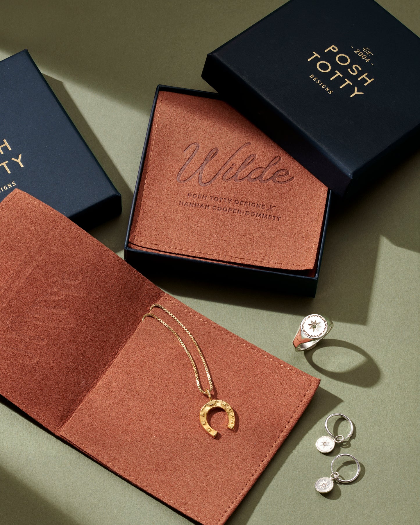 The North Star Birthstone Chain Stud Earrings