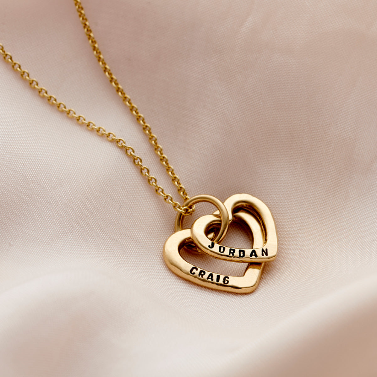 Personalised Baby Names Heart Necklace Posh Totty Designs