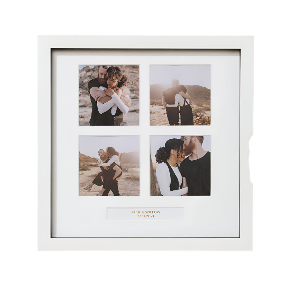 Personalised Four Windows Photo Frame