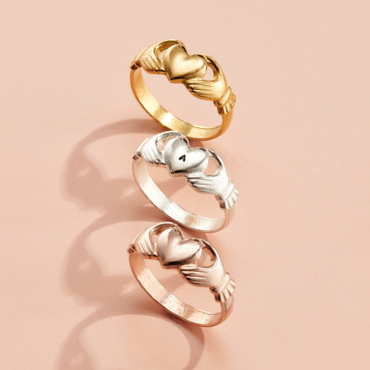 Personalised Initial Claddagh Ring