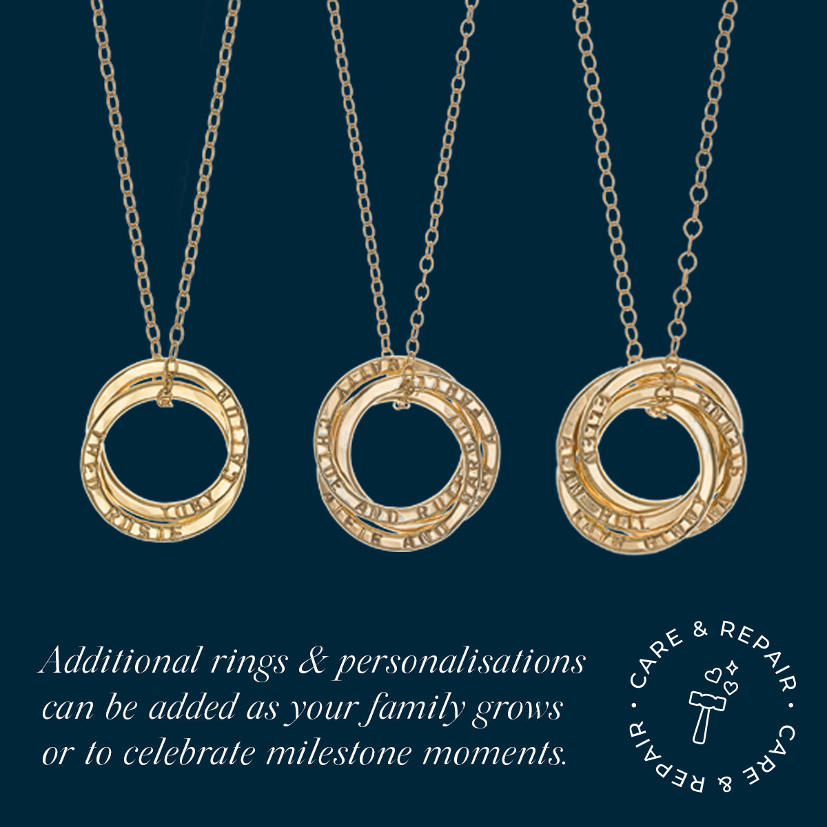 Personalised Silver Russian Ring Keyring