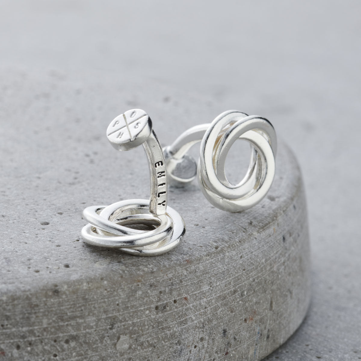 Personalised Russian Ring Cufflinks Posh Totty Designs