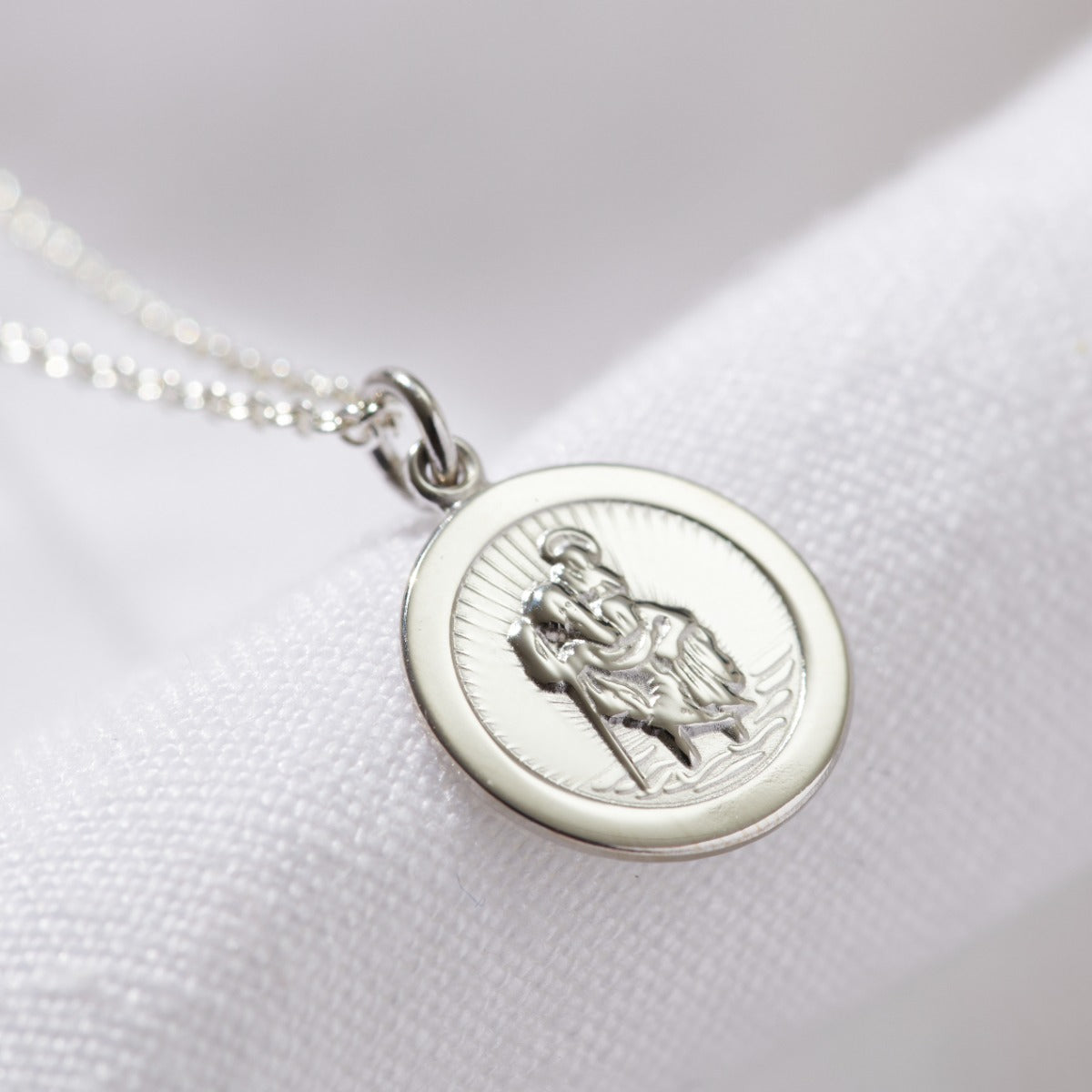 Mini St Christopher Necklace Posh Totty Designs - Main Image