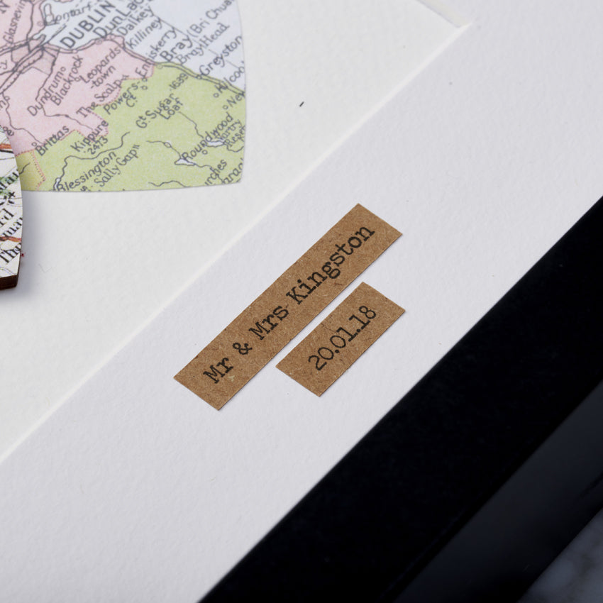 Personalised Multi Heart Map Picture