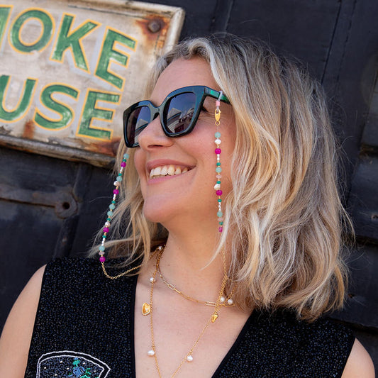 Beaded Sunglasses Chain Necklace