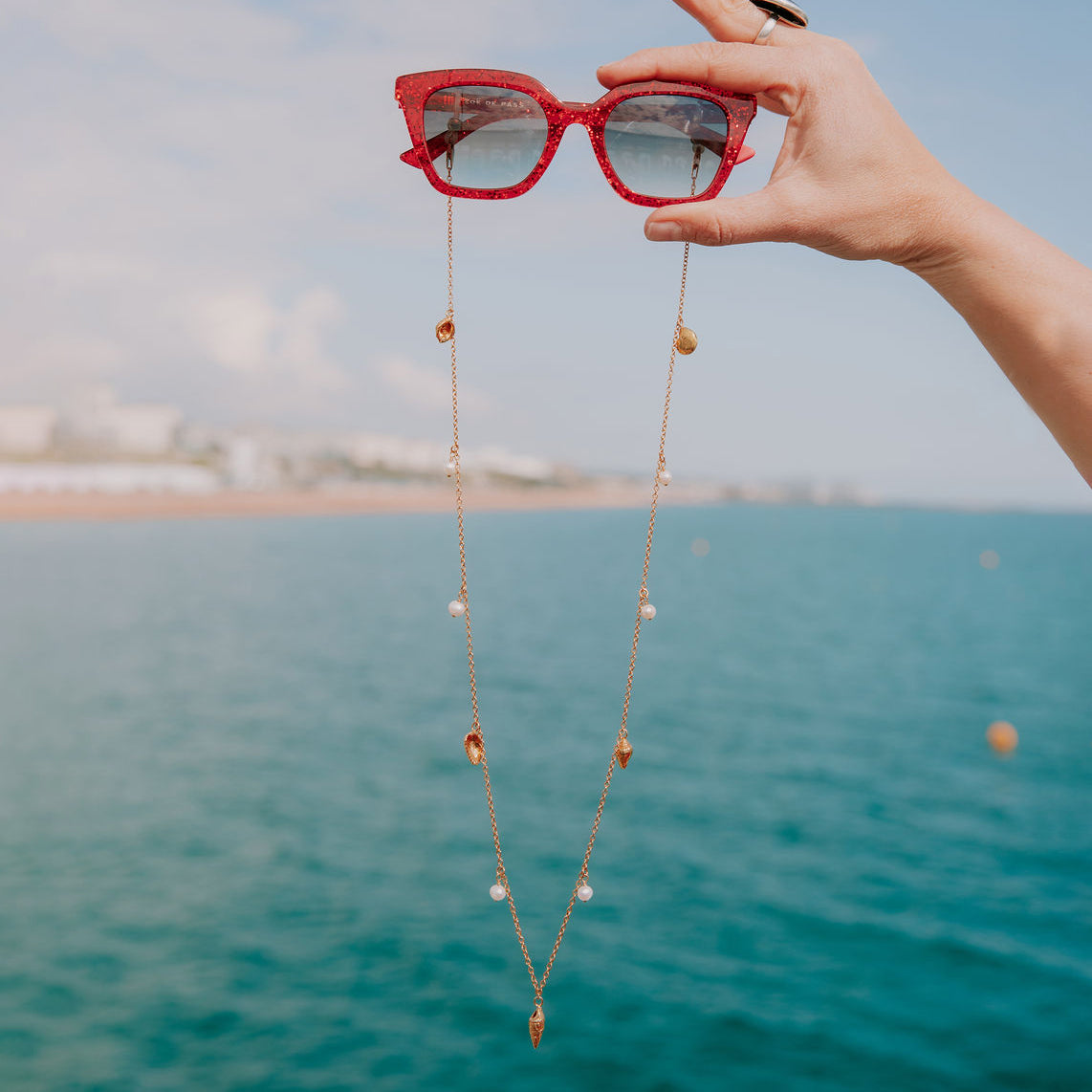 Shell Sunglasses Chain Necklace