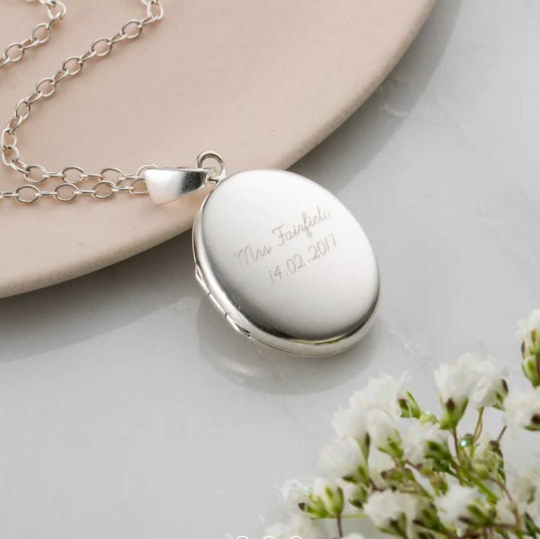 Personalised Wedding Locket Necklace