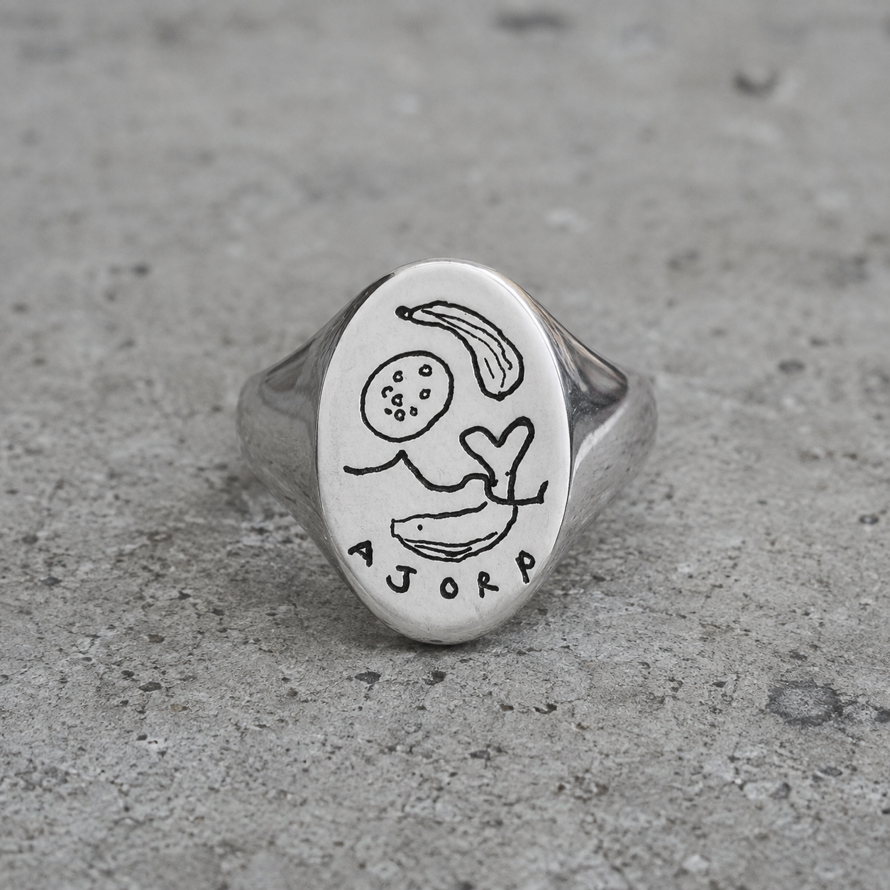 Personalised Draw Your Own Signet Ring