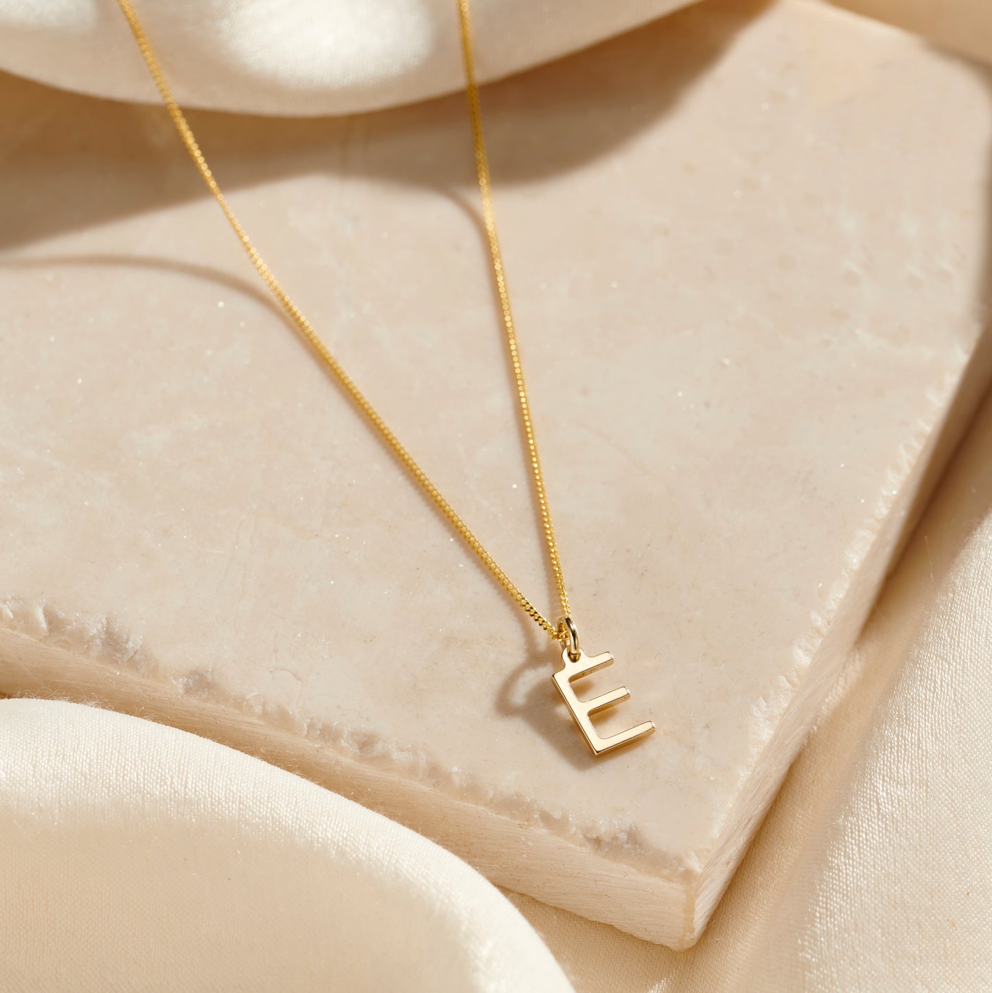 9ct Gold Letter Initial Necklace