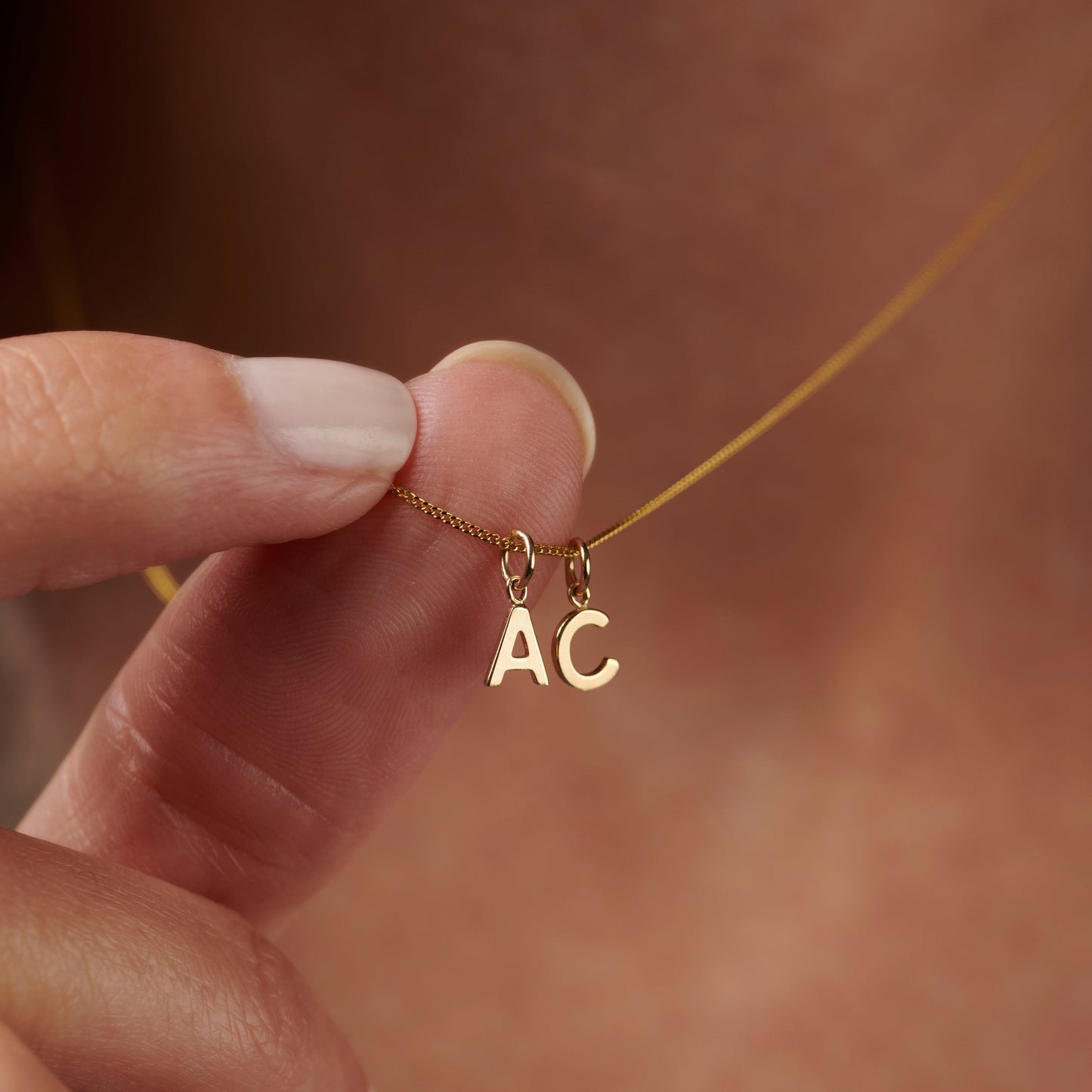 Petite 9ct Gold Multi Initial Necklace