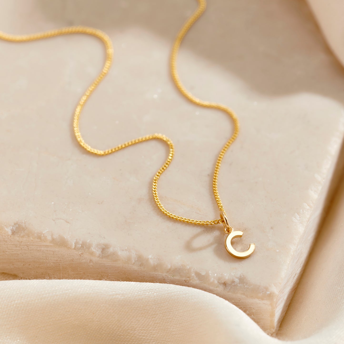 Petite 9ct Gold Multi Initial Necklace