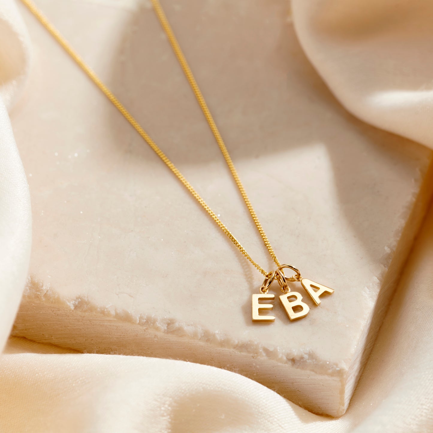 Petite 9ct Gold Multi Initial Necklace