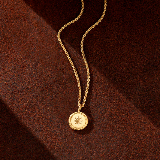 9ct Gold My Guiding Star Personalised Necklace