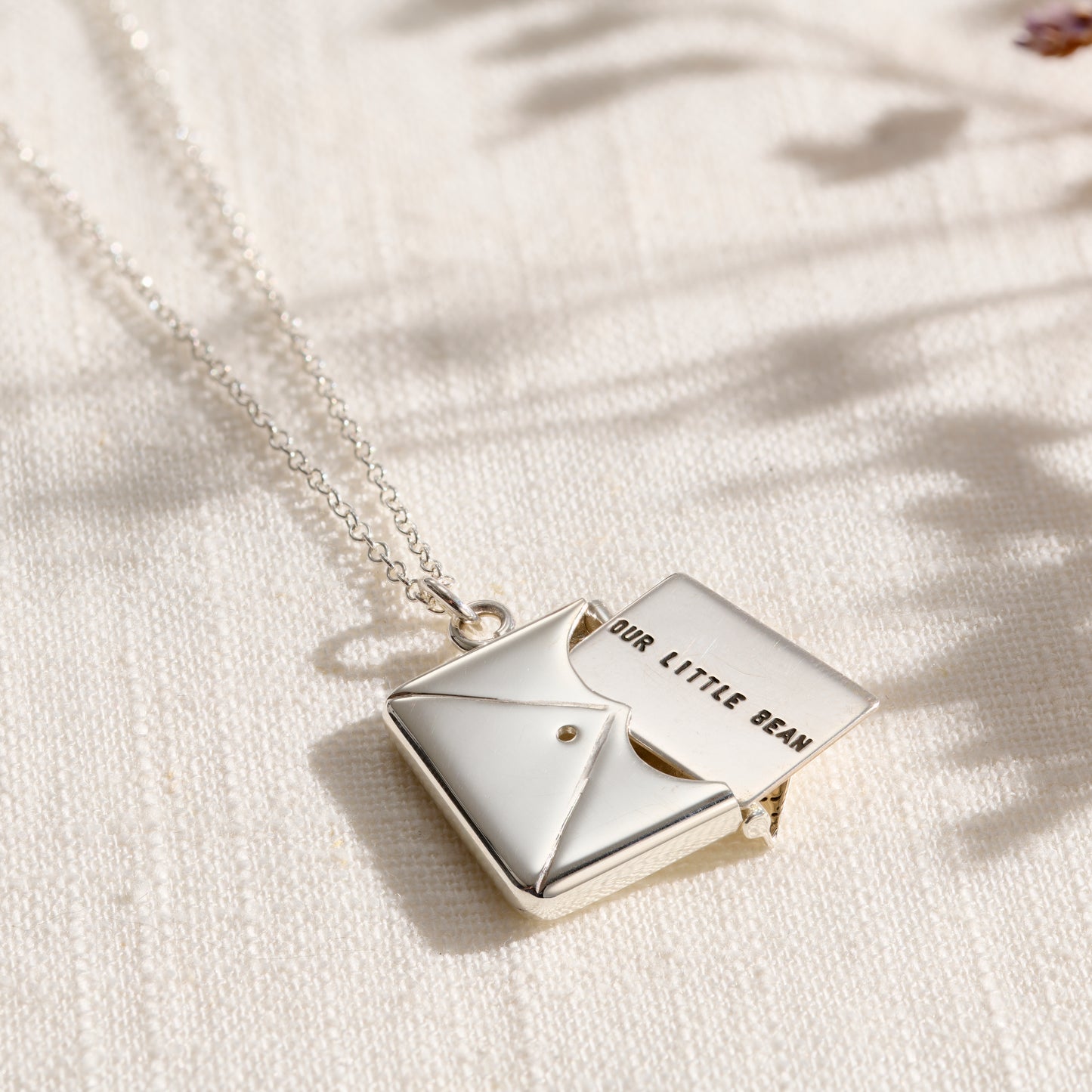 Personalised Baby Scan Envelope Necklace