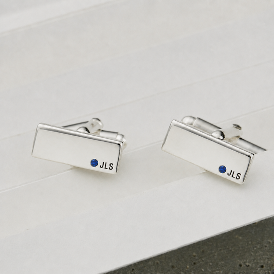 Personalised Birthstone Cufflinks