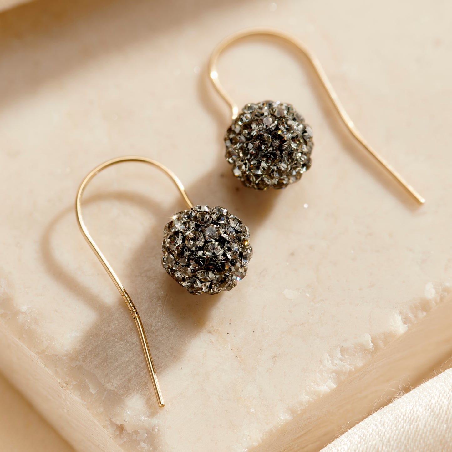 9ct Disco Ball Drop Earrings