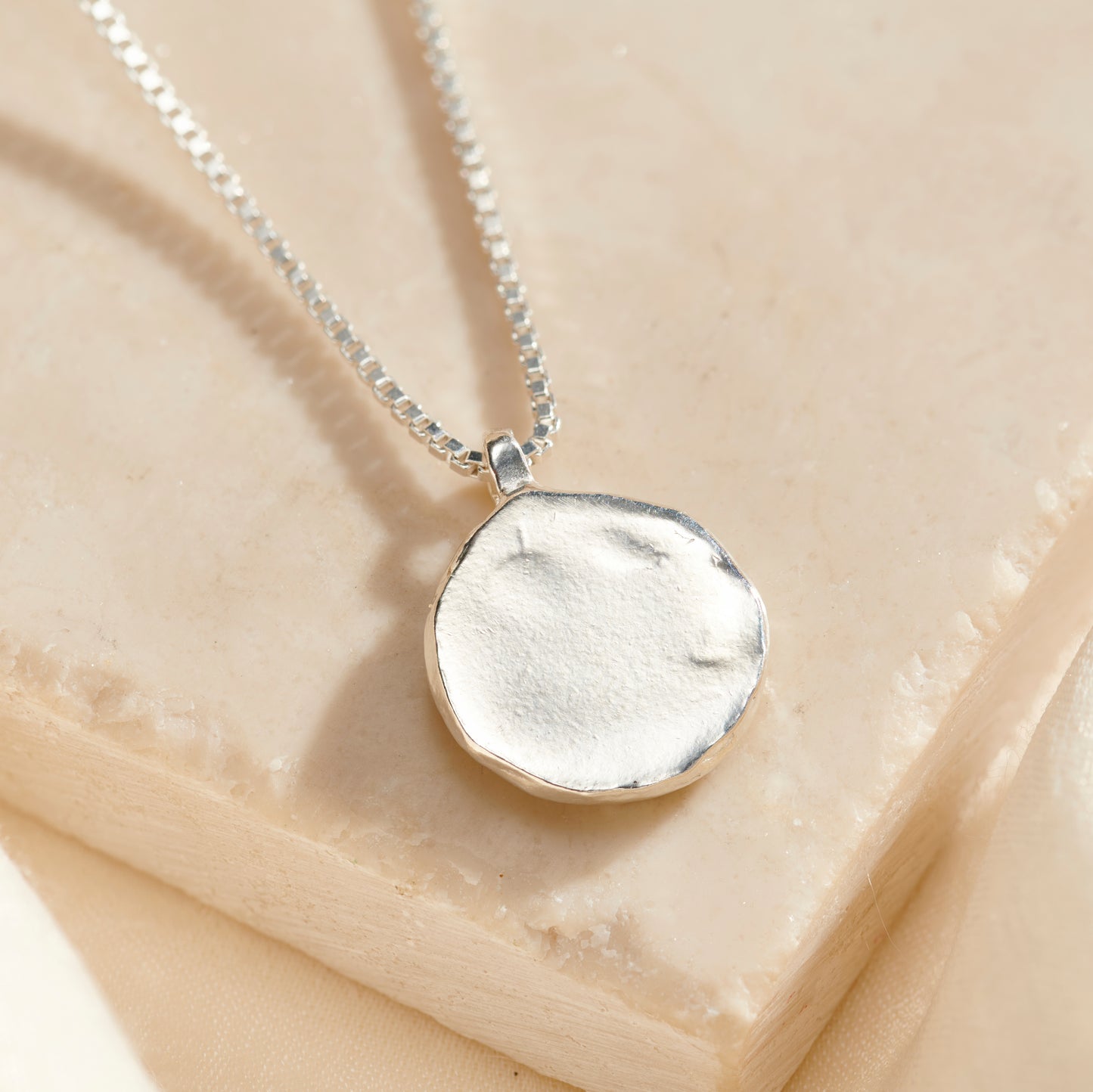 Personalised Birthstone Celestial Disc Necklace
