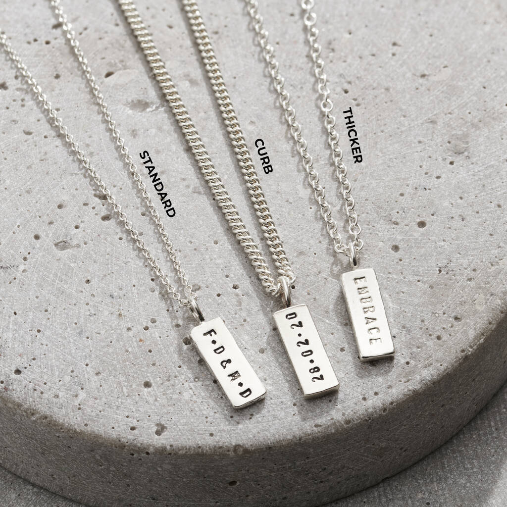 Personalised Men's Open Flow Pendant Necklace