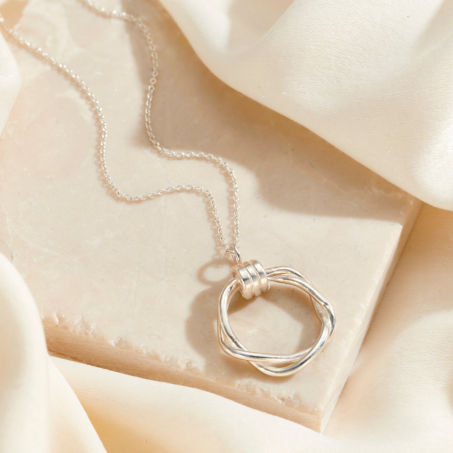 Delta Circle Pendant Necklace
