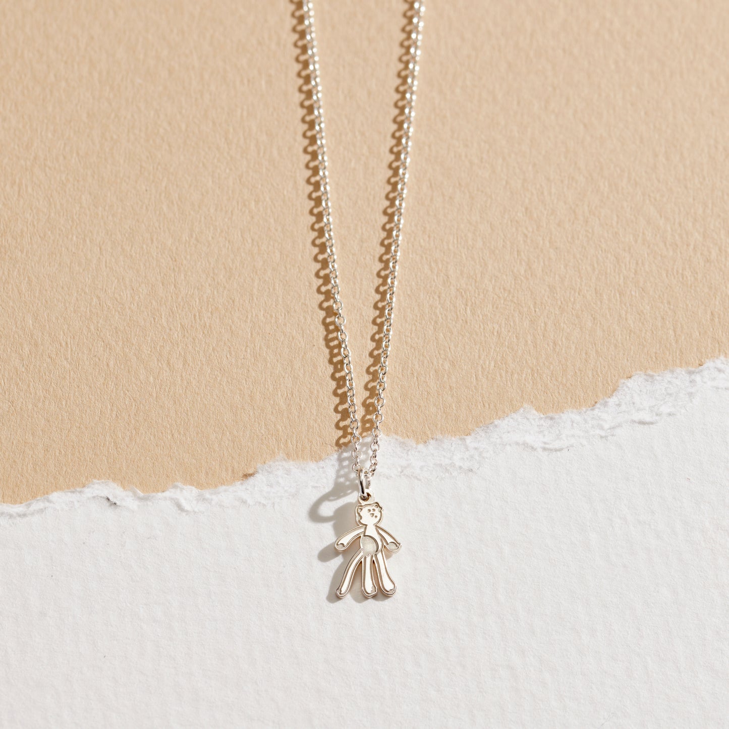 Personalised Engraved Tattoo Dinky Story Charm Necklace