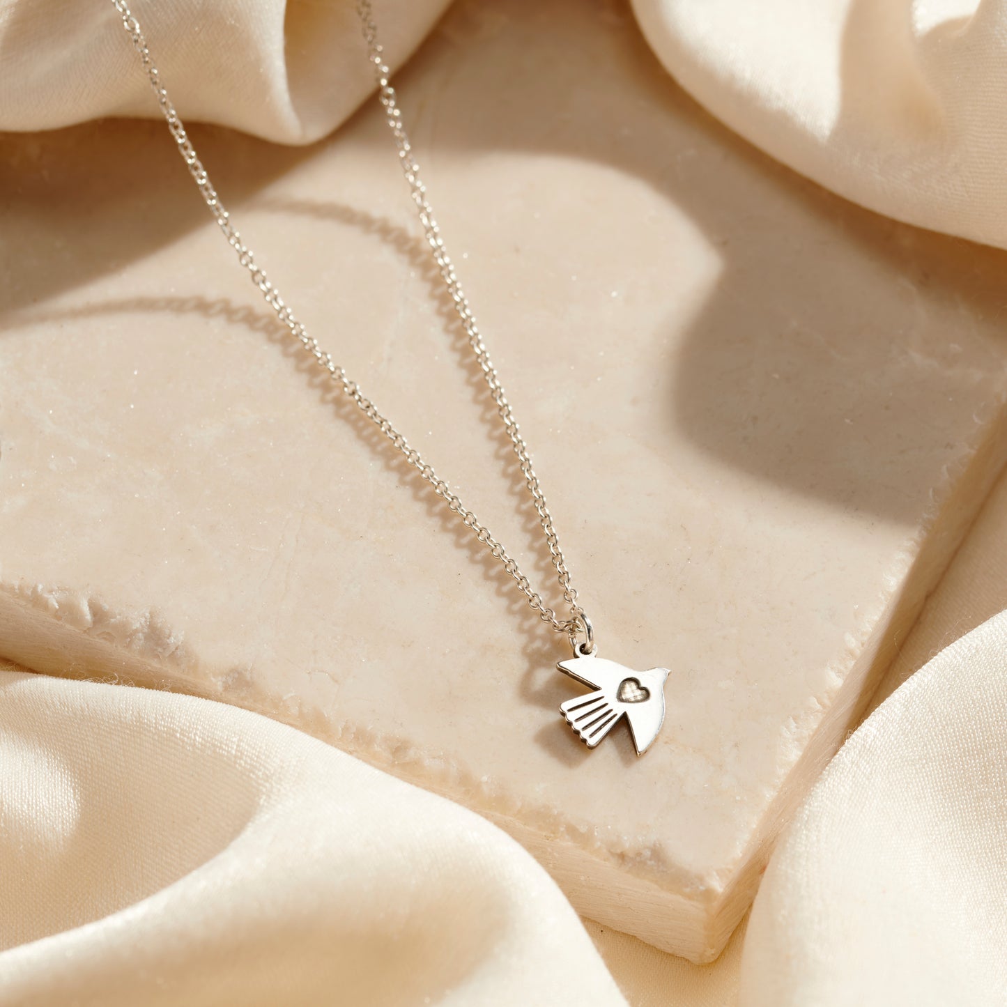 Dove of Hope Charm Necklace