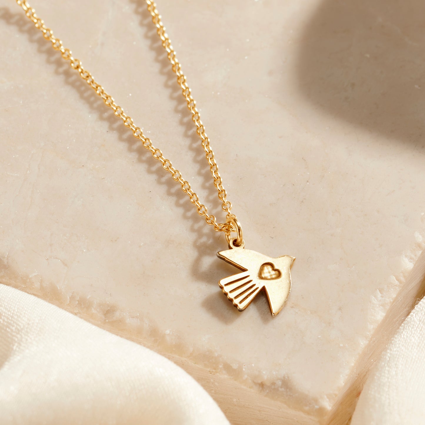 Dove of Hope Charm Necklace