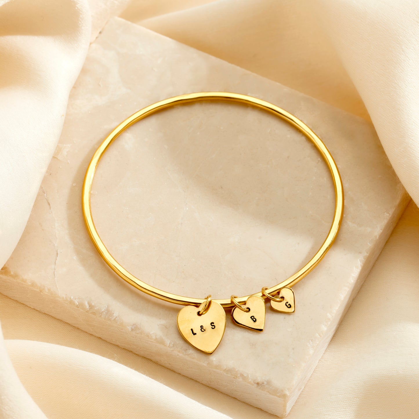 Personalised Family Heart Bangle