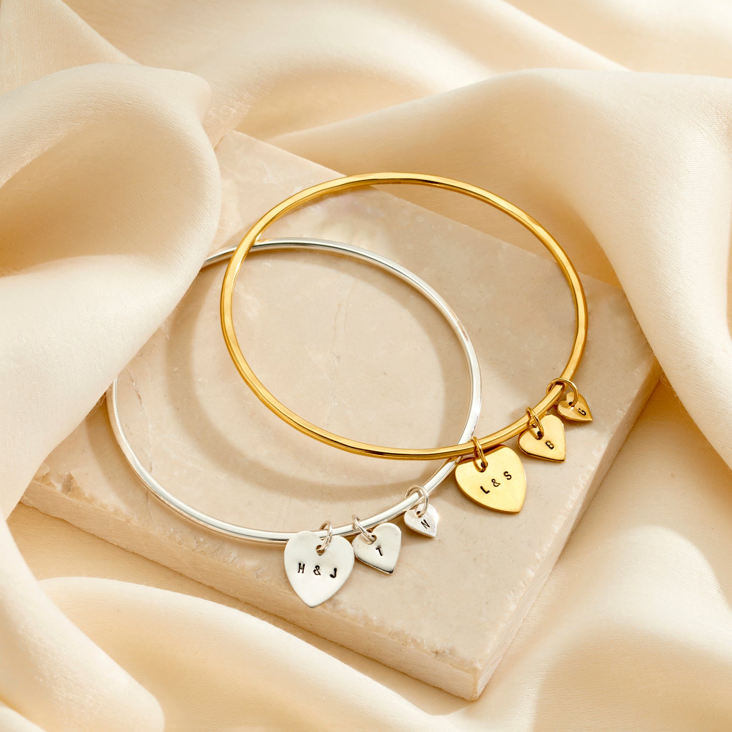 Personalised Family Heart Bangle