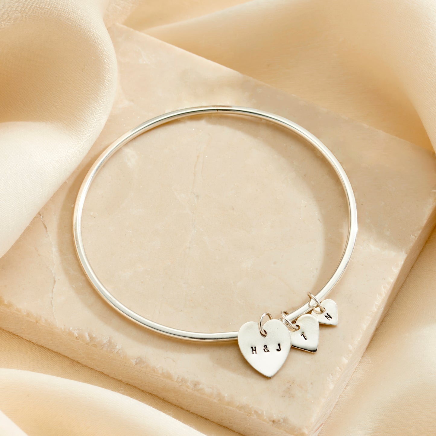 Personalised Family Heart Bangle