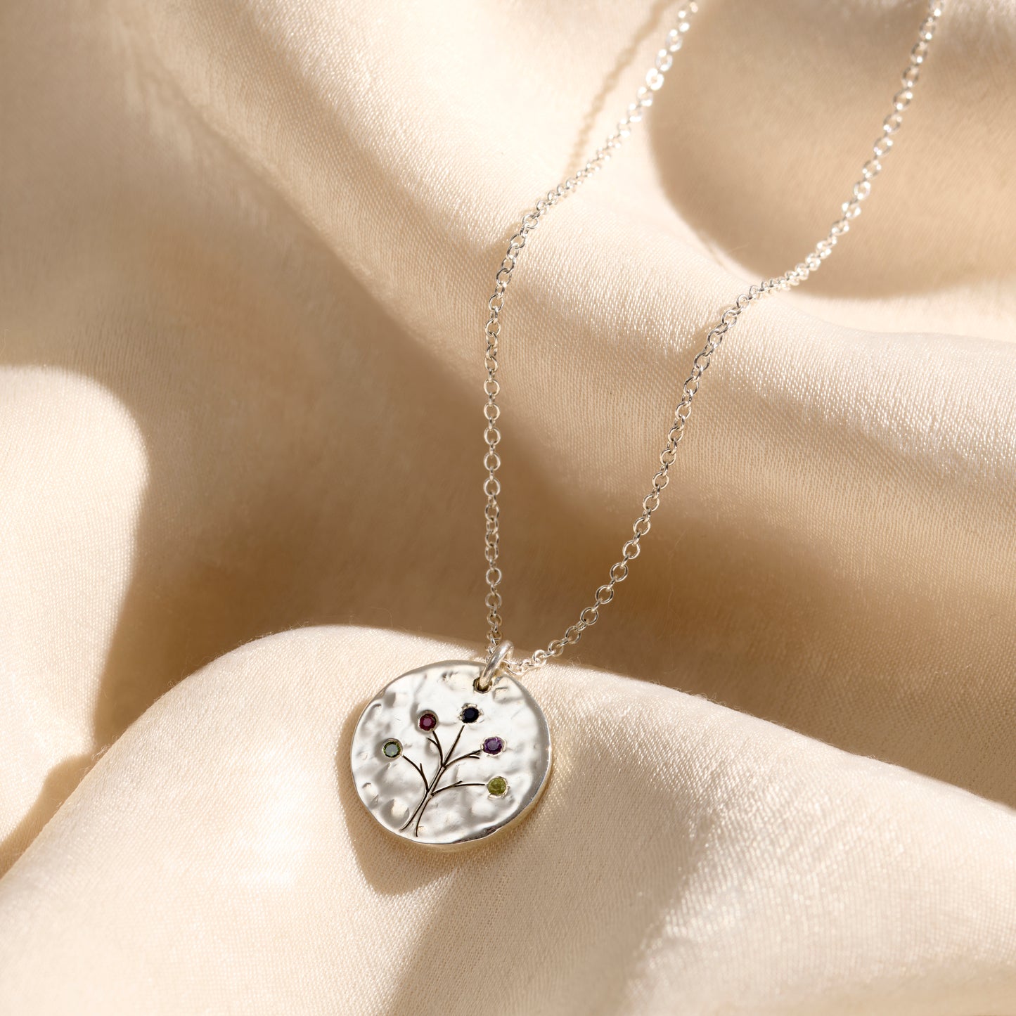 Personalised Birthstone Family Tree Necklace