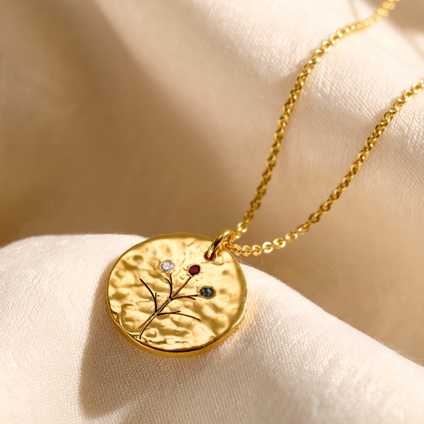 Personalised Birthstone Family Tree Necklace