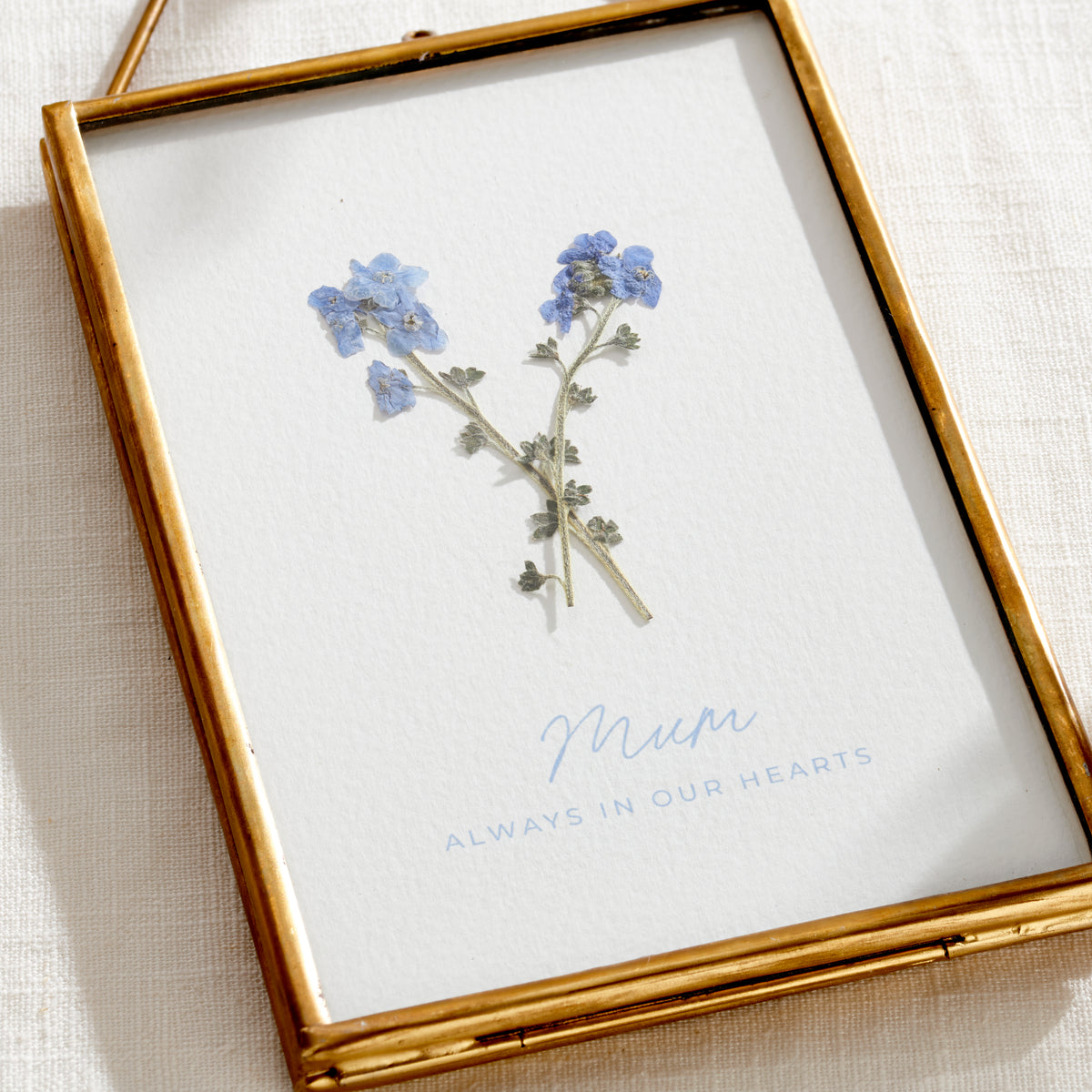 Personalised In Memory Forget-Me-Not Flower Frame | Posh Totty Designs