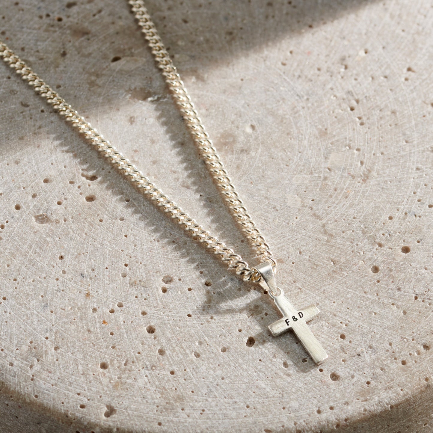 Personalised Cross Pendant Necklace
