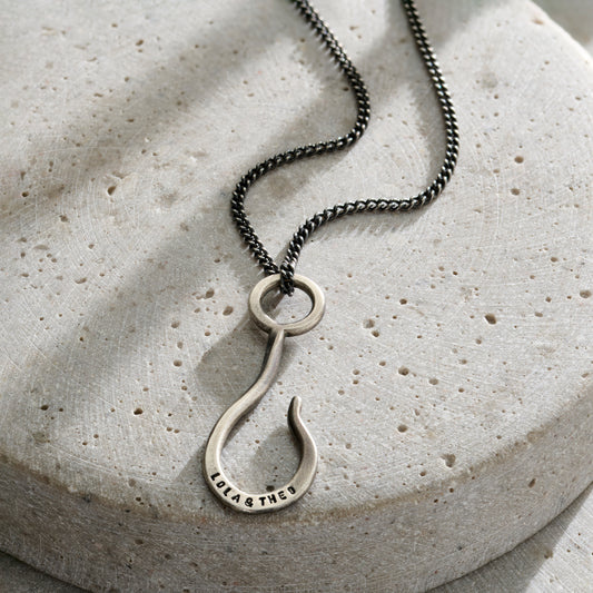 Men's Personalised Hook Necklace