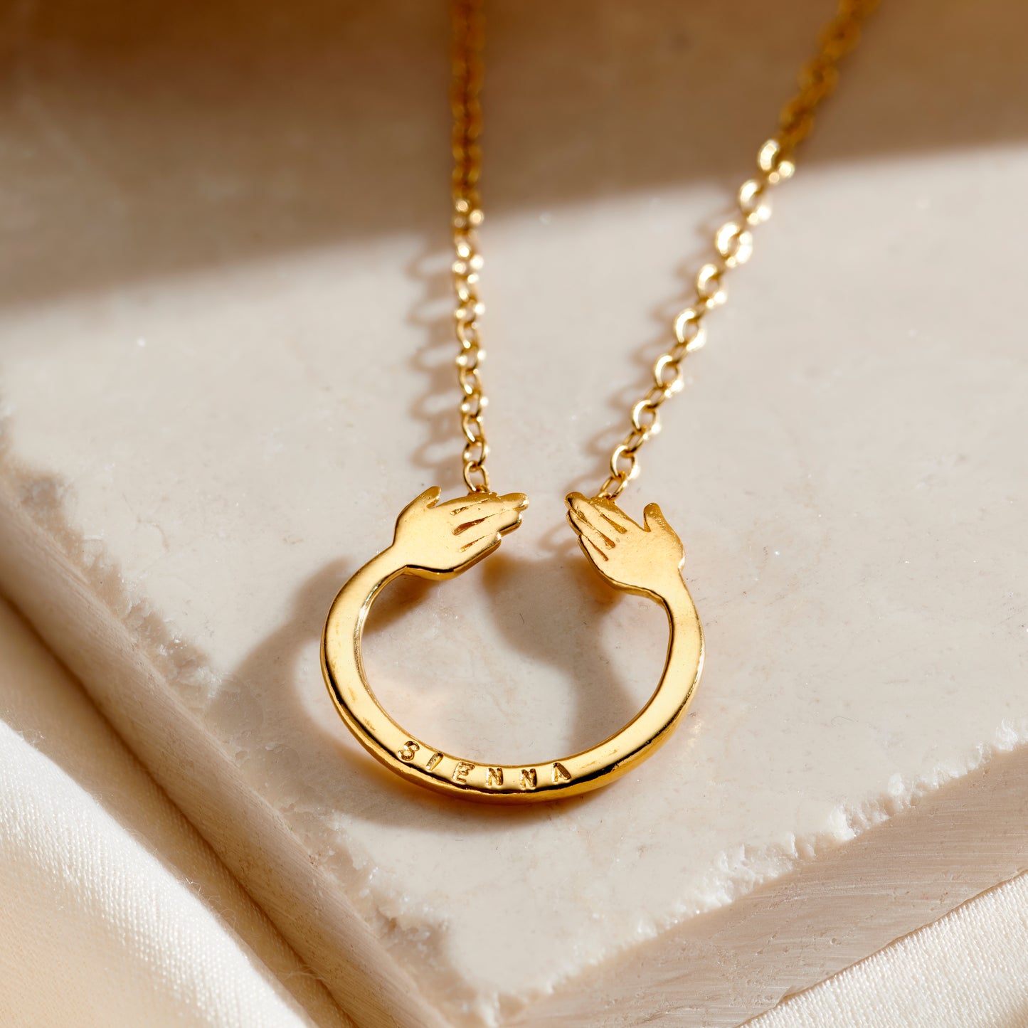 Personalised Share A Hug Necklace