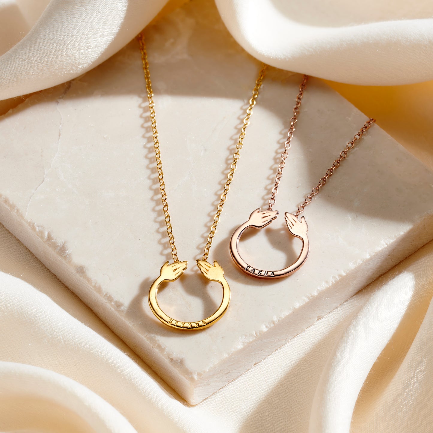 Personalised Share A Hug Necklace