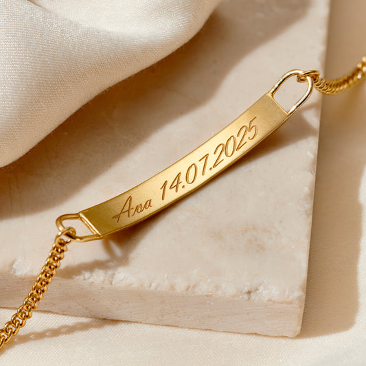 Personalised Script ID bracelet