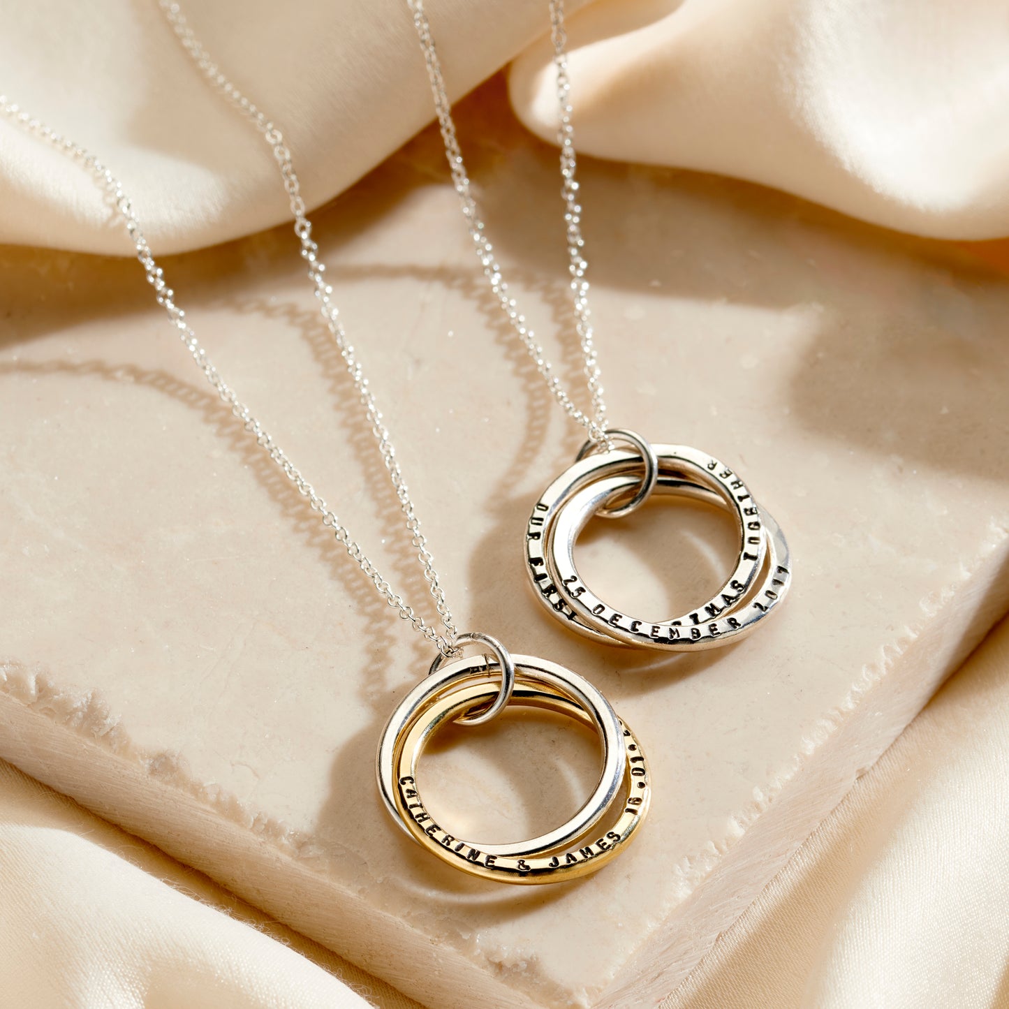 Personalised Interlinking Names Necklace