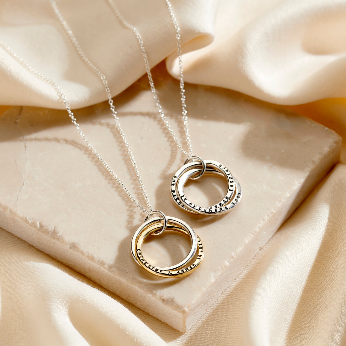 Personalised Interlinking Names Necklace