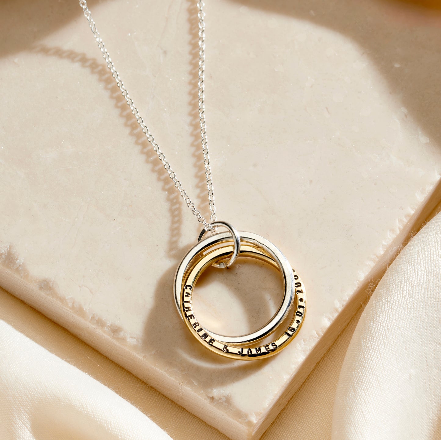 Personalised Interlinking Names Necklace