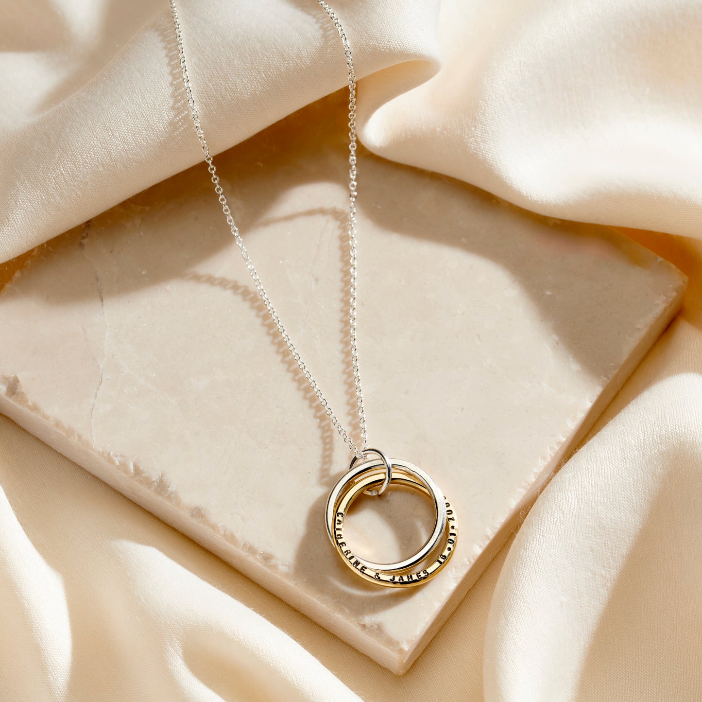 Personalised Interlinking Names Necklace