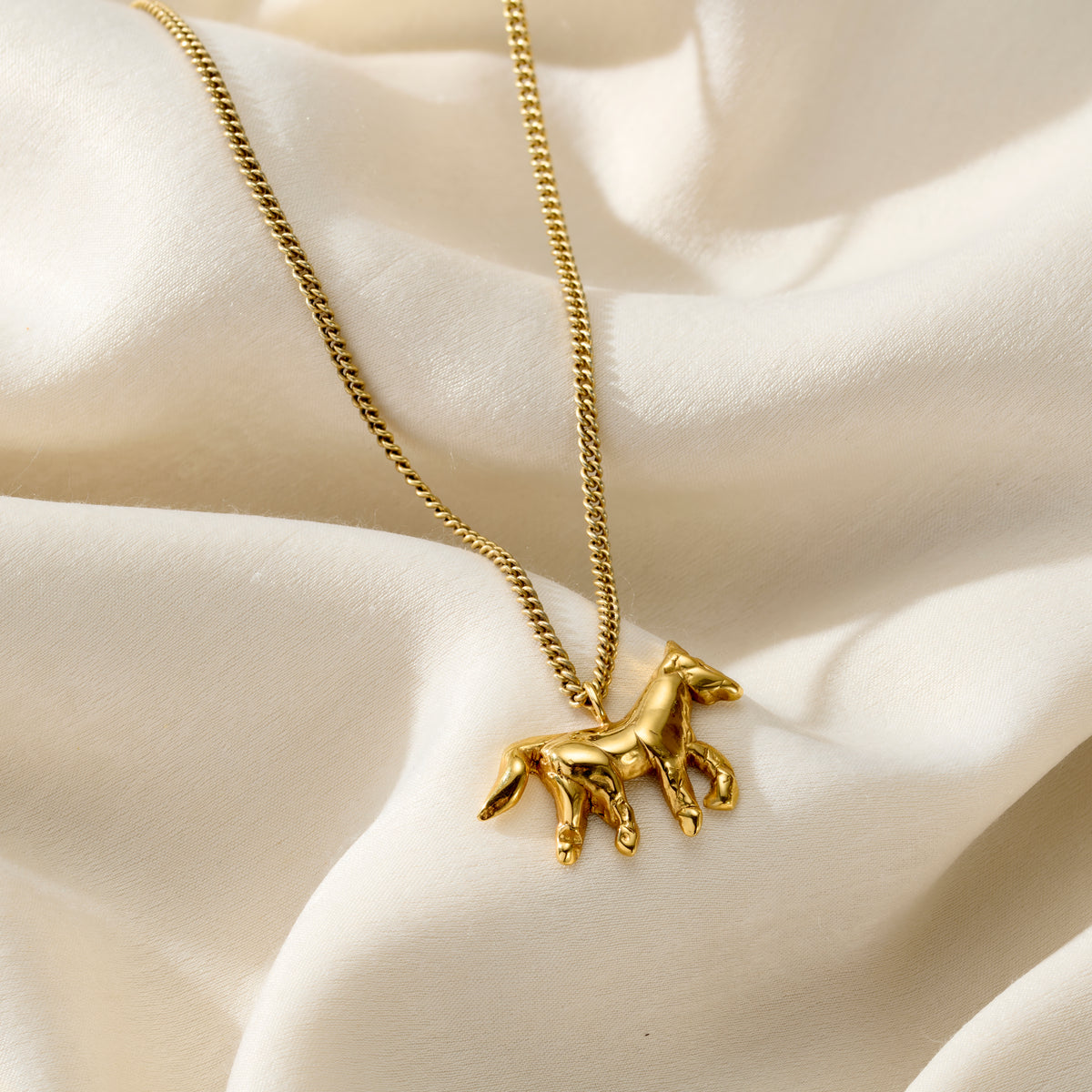 Personalised Large Horse Pendant Necklace