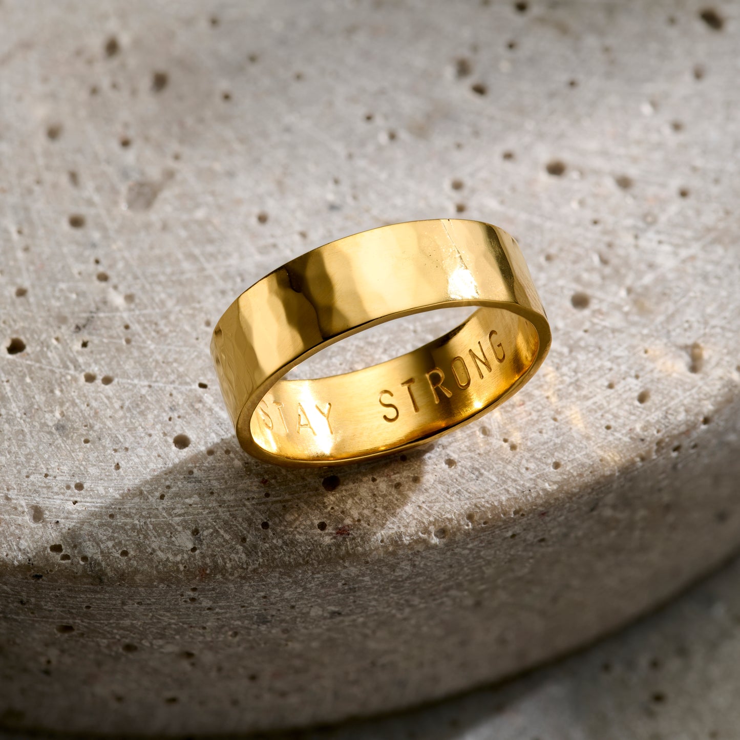 Mens Personalised Chunky Ring